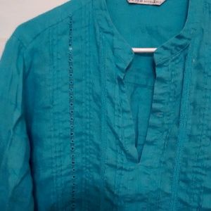 PETER NYGARD COTTON PEASANT BLOUSE