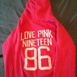 Pink hoodie