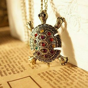 cute little turtle necklace