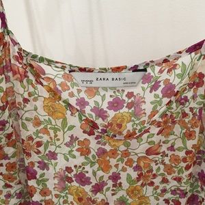 Zara floral slip dress
