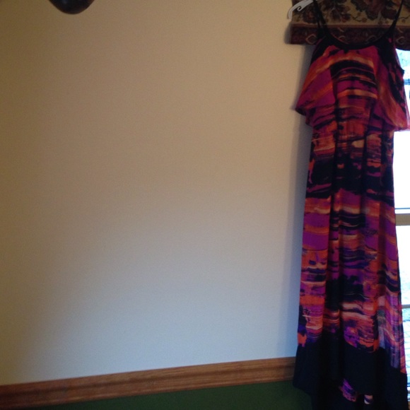 Beautiful and colorful evening dress