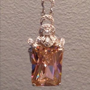 Gorgeous pink topaz in antique setting