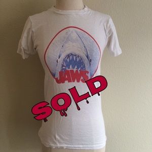 SOLD ON OTHER SITE 70s Jaws Movie T Shirt