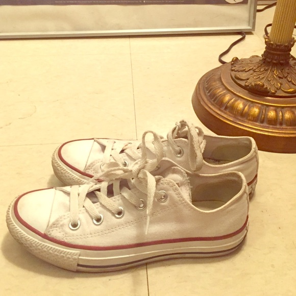 White low top Converse