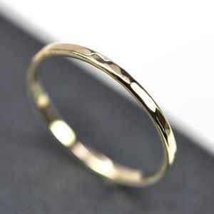 Skinny hammer 14K Gold Ring