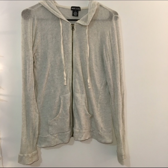 Soft Cream Zip Up Cardigan