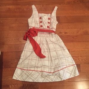 SALE Summer dress with cute flower buttons