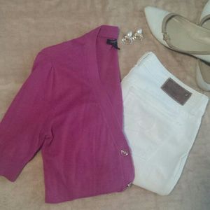 DONATED*     3/4 Sleeve Cardigan w/ Gold Detail