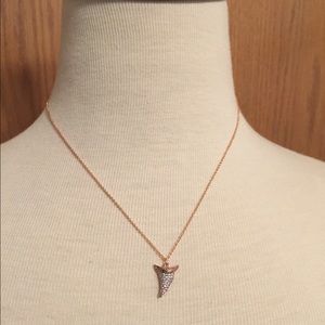 Rose gold plated and CZ necklace.