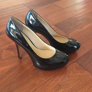 Joan David black heels