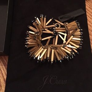 J Crew starburst bracelet - gold. Brand new!