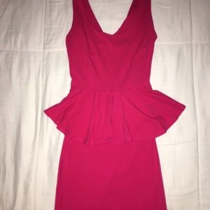 Fuchsia color dress