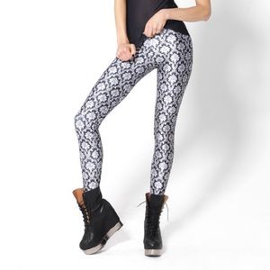 Blackmilk Wallpaper Black Leggings