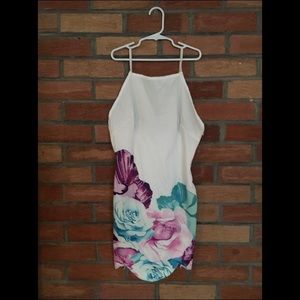 White & Floral Dress