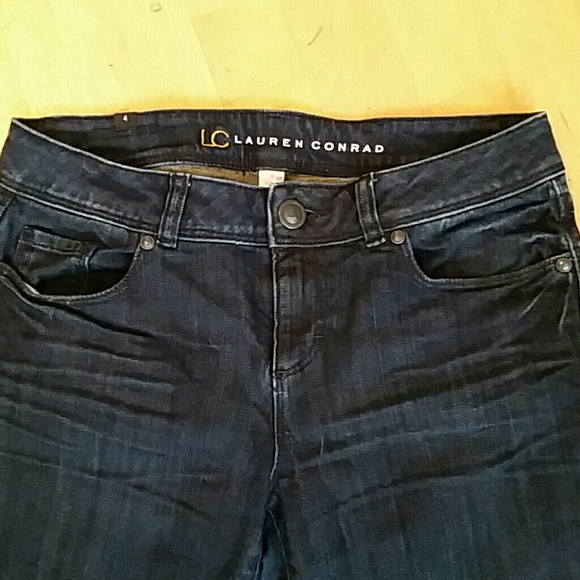 {SOLD} Lauren Conrad Dark Skinny Cropped Jeans - Picture 2 of 3