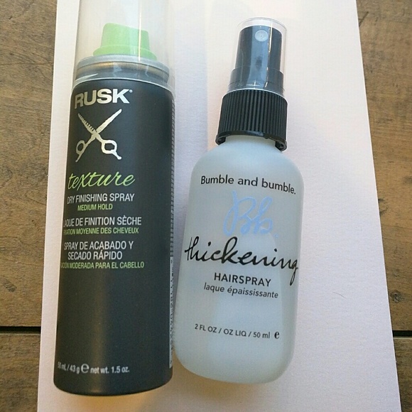 Hairspray duo, bumble and bumble thickening & rusk