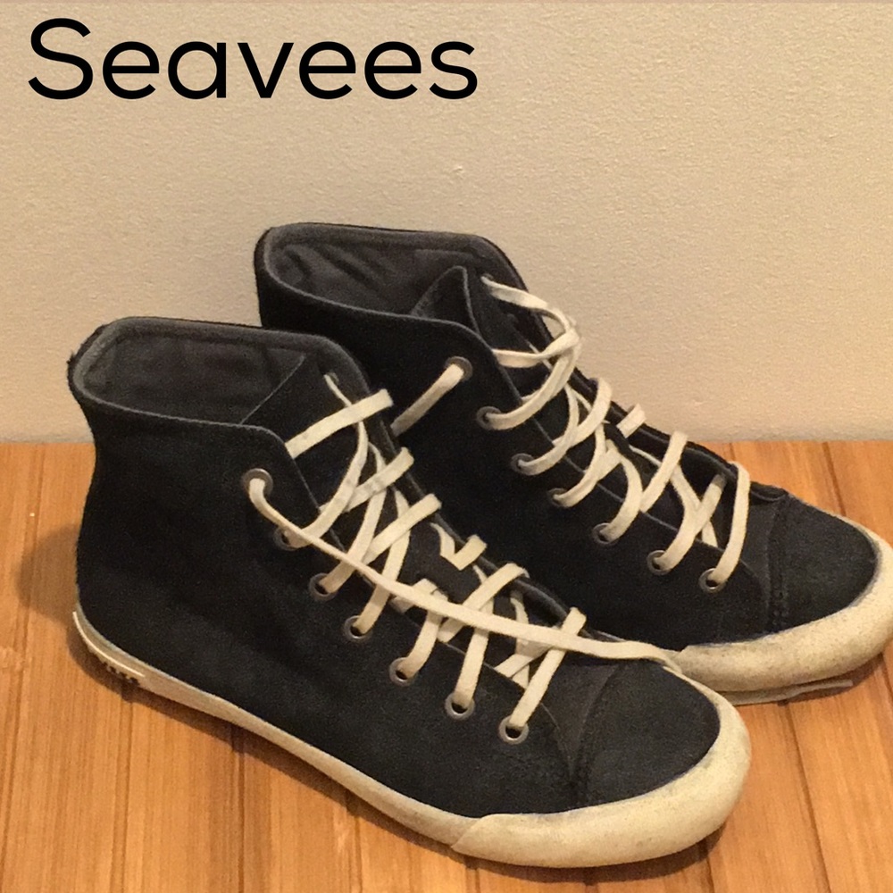 SeaVees Calf Hair Toes Detail Suede Body Black