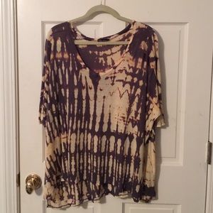 Ella Moss tie dye tunic shirt size L