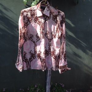 Liz Logie tailored button up blouse