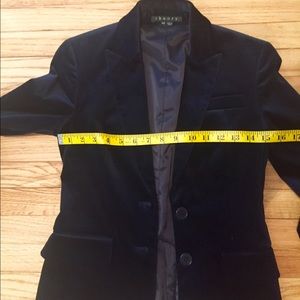 Theory Women's Navy Blue Velvet Suit Size 00