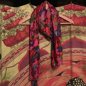 JCrew lightweight flower printed scarf