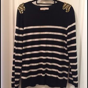 Black and white stripped sweater