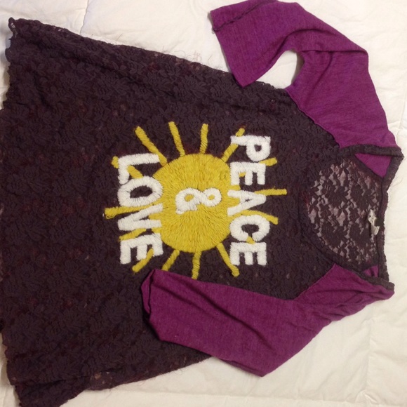 Free people lace baseball shirt