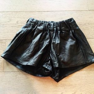 Rag & bone leather shorts