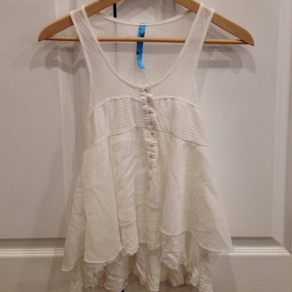 Gorgeous white Free People tank