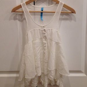 Gorgeous white Free People tank