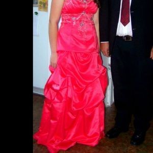 Size 13/14 peach/pink color dress