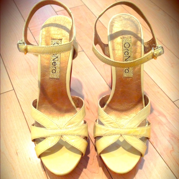 Patent Leather Platform Sandals