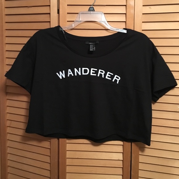 Forever 21 Tops - Black WANDERER Crop Top NWT