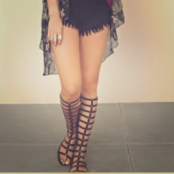Gladiator sandals black
