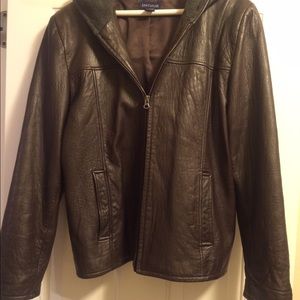 Ann Taylor leather coat