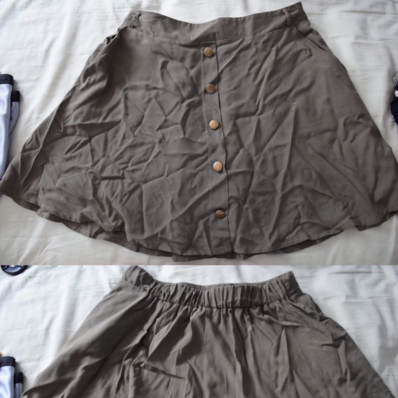 Olive Green Skirt