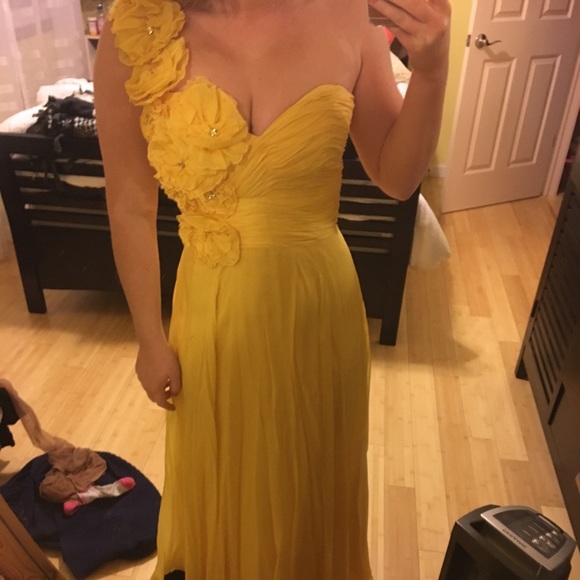 Stunning one shoulder prom dress