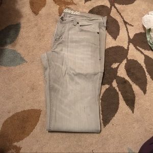 Madewell grey skinny jeans