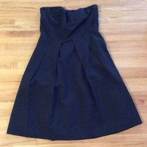 J crew black strapless dress