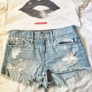 Abercrombie & Fitch High Waisted Cut off Shorts