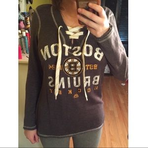 Bruins hockey Lace long sleeve