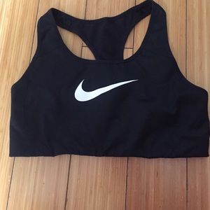 Nike black sports bra
