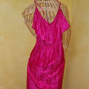 Ali Ro Hot pink floor length dress