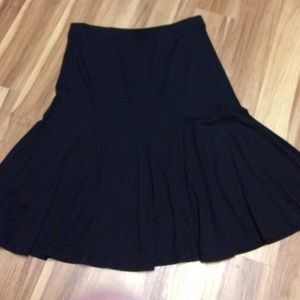 TALBOTS thin knit black skirt