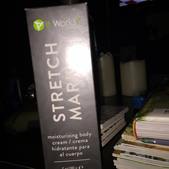 Brand new stretch mark cream . It works .