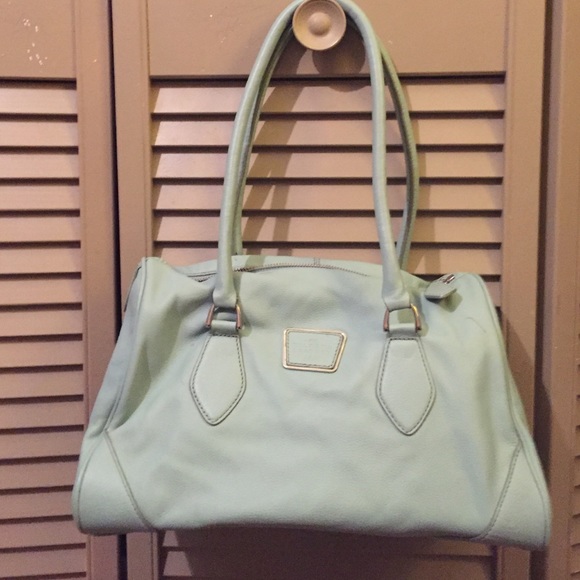 Beautiful blue bird eggs blue bag