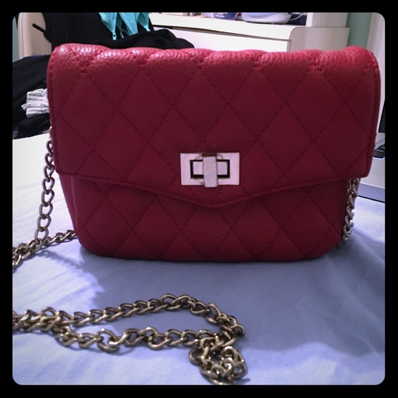 Red forever 21 crossbody bag