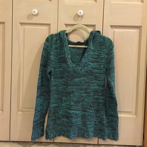 Turquoise/brown speckled Roxy sweater