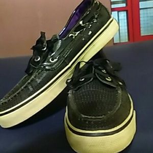 Navy blue sperry top-sider