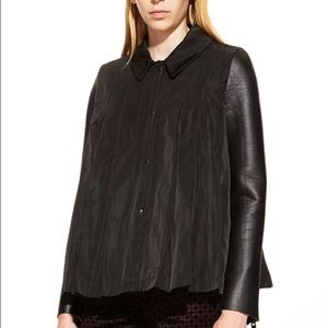 Black pleated jacket
